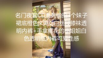 名门夜宴CD系列偷拍3个妹子裙底橙色jk美女白丝过膝袜透明内裤+手拿鲜花的小姐姐白色透明纸内裤可爱性感